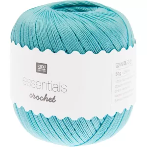 16_Fir de crosetat tip macrame_Essential Crochet_Rico Design_Culoare_Turcoaz_cod 10