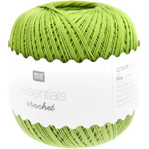18_Fir de crosetat tip macrame_Essential Crochet_Rico Design_Culoare_Verde Deschis_cod 9