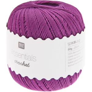 21_Fir de crosetat tip macrame_Essential Crochet_Rico Design_Culoare_Violet_cod 7