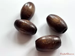 11_Capete pentru sireturi_Margele din lemn_Model 3 Maro Inchis_Mari_2,5 cm_2