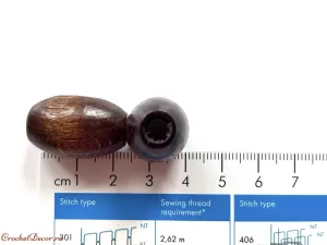 12_Capete pentru sireturi_Margele din lemn_Model 3 Maro Inchis_Mari_2,5 cm_3