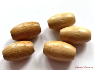 14_Cap ete pentru sireturi_Margele din lemn_Model 4 Maro Natur_Mari_2,5 cm_2