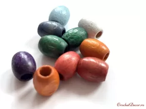 4_Capete pentru sireturi_Margele din lemn_Model 1 set multicolor _2