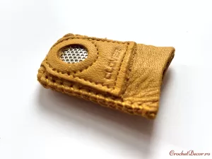 CLOVER Degetar pentru cusut din piele naturala_7