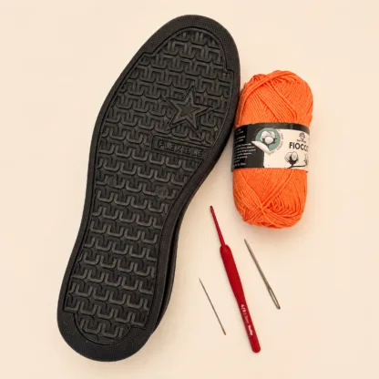 Talpa TIM sneakers croșetați — culoare Negru, branț triplu strat inclus